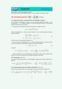 Partial differential equations / Ordinary differential equations / Quantum mechanics / Multivariable calculus / Separation of variables / Schrödinger equation / Differential equation / Eigenfunction / Cauchy problem / Calculus / Mathematics / Mathematical analysis