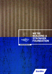 WE’RE BUILDING A STRONGER FOUNDATION SHAREHOLDER REVIEW 2010