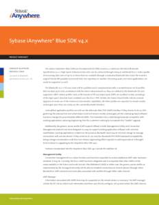 Sybase iAnywhere Blue SDK v4.x
