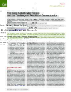 The Brain Activity Map Project and the Challenge of Functional Connectomics