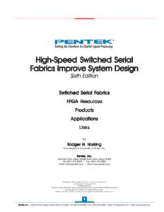 High-Speed Switched Serial Fabrics Improve System Design