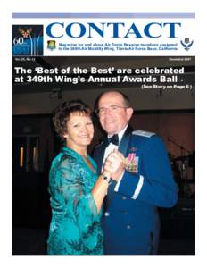 CONTACT Magazine for and about Air Force Reserve members assigned to the 349th Air Mobility Wing, Travis Air Force Base, California Vol. 25, No. 12