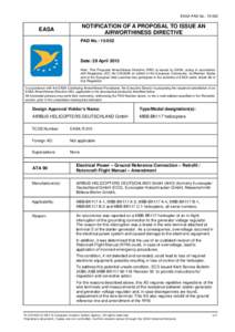 Bölkow / Airworthiness Directive / European Aviation Safety Agency / Airworthiness / Eurocopter / Aviation / Transport / MBB/Kawasaki BK 117