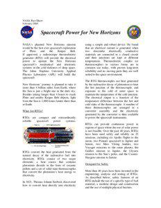 NASA Fact Sheet February 2005