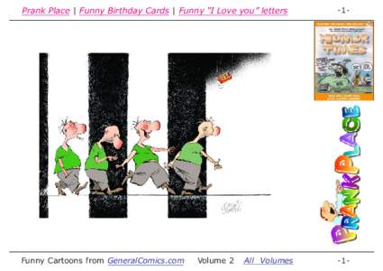 Prank Place | Funny Birthday Cards | Funny “I Love you” letters  -1- Funny Cartoons from GeneralComics.com