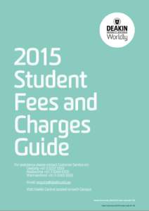 FEES AND CHARGES SCHEDULES—2006