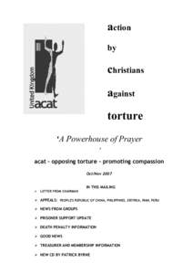 action by christians against torture