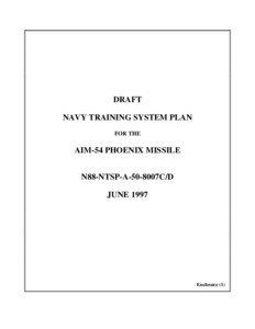 DRAFT NAVY TRAINING SYSTEM PLAN FOR THE