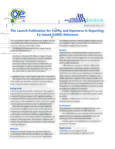 Published Online May 4, The Launch Publication for Clarity and Openness in Reporting: E3-based (CORE) Reference The 2 year EMWA-AMWA CORE Reference project resulted