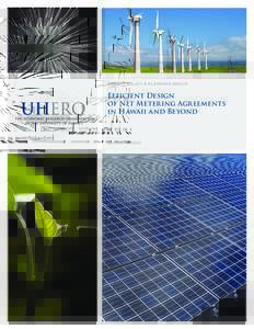 ENERGY POLICY & PLANNING GROUP  Efficient Design of Net Metering Agreements in Hawaii and Beyond