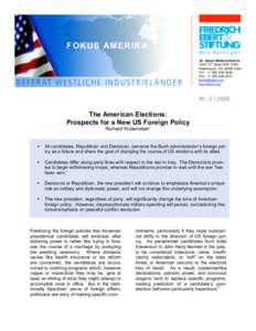 Fokus Amerika Future US Foreign Policy