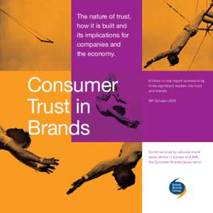 The nature of trust, how it is built and its implications for companies and the economy.
