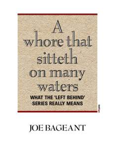 A whore that sitteth on many waters JOE BAGEANT