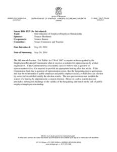 Microsoft Word - Senate Bills 1339 _Employment Relations_.doc