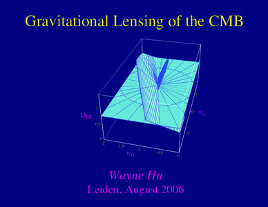 Gravitational Lensing of the CMB  1 ΩDE