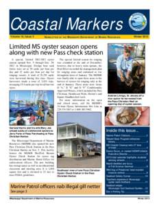 Coastal Markers Volume 16, Issue 3 Newsletter  of the