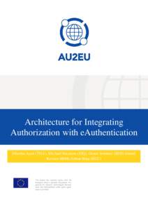 Architecture for Integrating Authorization with eAuthentication Dhouha Ayed (THA), Michael Hitchens (MQ), Dieter Sommer (IBM) Daniel Kovacs (IBM) Zubair Baig (ECU)  This project has received funding from the
