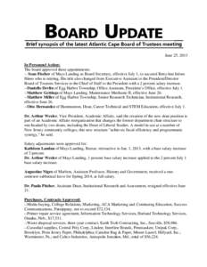 Microsoft Word - June 2013 Board Update.docx