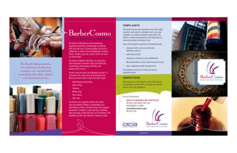 Board of Barbering and Cosmetology General Brochure