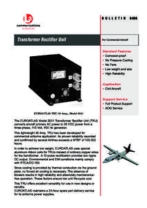 B U L L E T I N  Transformer Rectifier Unit 6408