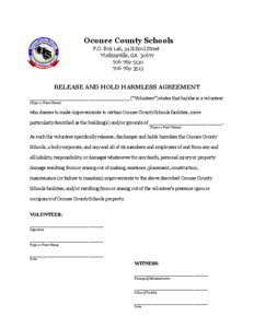 Oconee County Schools P.O. Box 146, 34 School Street Watkinsville, GA[removed][removed]