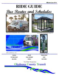 Effective June[removed]RIDE GUIDE Bus Routes and Schedules