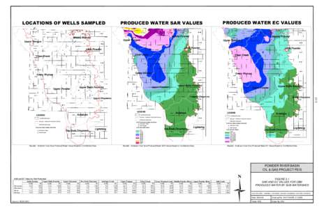 PRODUCED WATER SAR VALUES  PRODUCED WATER EC VALUES 3-15