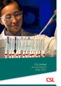CSL Limited Annual Report[removed]