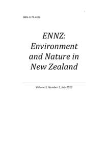 i ISSN: ENNZ: Environment and Nature in