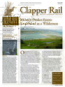 JanuaryNewsletter of the Marin Audubon Society. Volume 55, No. 5 Clapper Rail THE