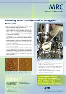 MRC  Materials Research Center Laboratory for Surface Science and Technology (LSST)