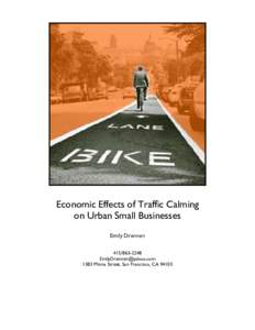 Microsoft Word - Economic Effects of Traffic Calming - 10 page summary.doc