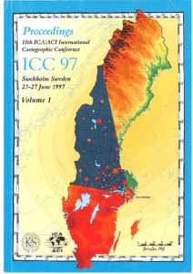 Proceedings 18th ICNACI International Cartographic Conference ICC 97 Stockholm Sweden