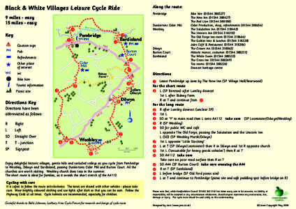 Along the route:  Black & White Villages Leisure Cycle Ride Pembridge