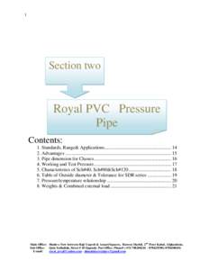 1  Section two Royal PVC Pressure Pipe