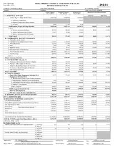 State of Mississippi Form MBRBUDGET REQUEST FOR FISCAL YEAR ENDING JUNE 30, 2017 REVISED: :27:58 AM