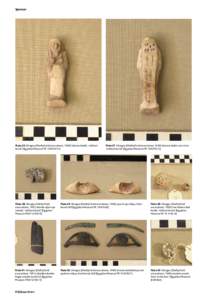 Spencer  Plate 26 Silvagou (Shafiq Farid excavations, 1949): faience shabti, ‘without burial’ (Egyptian Museum TRPlate 27 Silvagou (Shafiq Farid excavations, 1949): faience shabti, rear view,