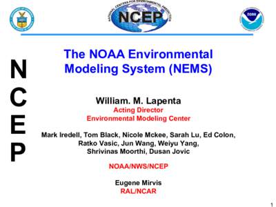 N C E P  The NOAA Environmental