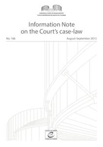 Information Note on the Court’s case-law no[removed]August-September 2013)