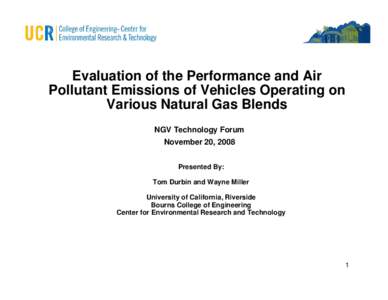 Eval of Performance & Air Pollutant Emissions of NGV Vehicles