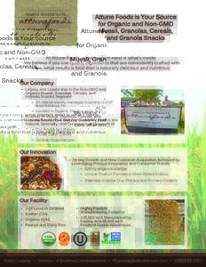 Food and drink / Breakfast cereals / Granola / Post Holdings / Quality Assurance International / Post Cereals / Muesli / Kashi