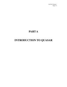 S/C/W/270/Add.1 Page I. 9 PART A INTRODUCTION TO QUASAR