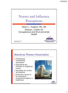 Nurses and Influenza Perceptions