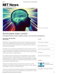 Noninvasive brain control | MIT News Office Illustration: Jose-Luis Olivares/MIT