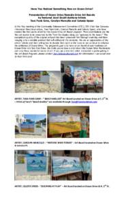 Have You Noticed Something New on Ocean Drive? Presentation of Ocean Drive/Seaside Drive Art Boards by featured local South Bethany Artists Tara Funk Grim, Carolyn Marcello and Celeste Speer At the May meeting of the Com