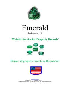 Emerald iDocket.com, LLC “Website Service for Property Records”  Display all property records on the Internet