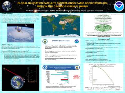 Earth / Earth observation satellites / Global Positioning System / Spaceflight / Outer space / GNSS radio occultation / Space weather / MetOp / National Oceanic and Atmospheric Administration / Weather forecasting / Constellation Observing System for Meteorology /  Ionosphere /  and Climate