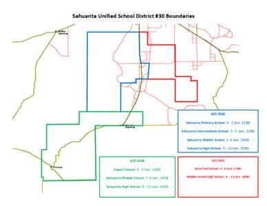 asabe  Sahuarita Unified School District #30 Boundaries Robles Junction