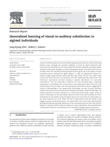 Generalized learning of visual-to-auditory substitution in sighted individuals