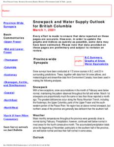 River Forecast Centre, Resources Inventory Branch, Ministry of Environment Lands & Parks - generic